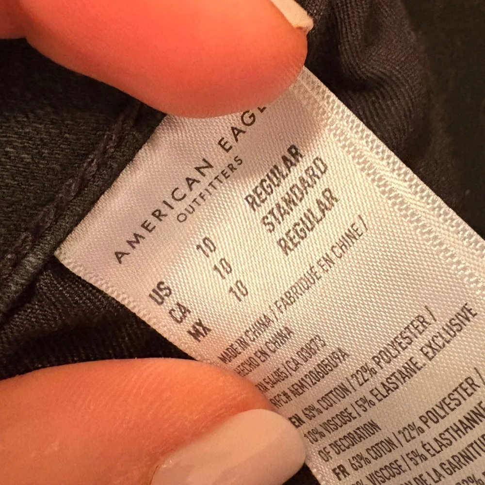 American Eagle Outfitters Black Skinny Jeans - Picture 6 of 6